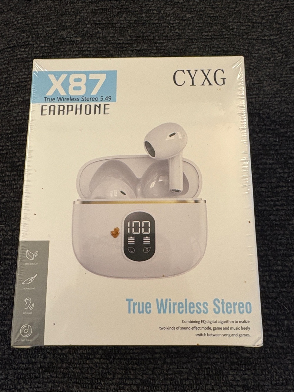 X87 True Wireless Earbuds - White